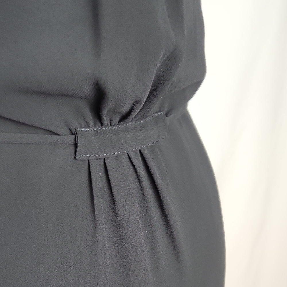 H&M Black Flutter Sleeve V-Neck Mini Dress - Picture 6 of 7